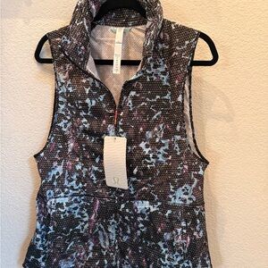 lululemon athletica Brown and Gray Graphic running vest